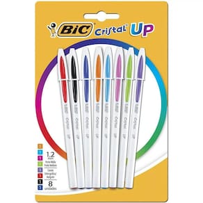 Caneta Esferográfica Bic Cristal Up Ponta Média 8 Cores