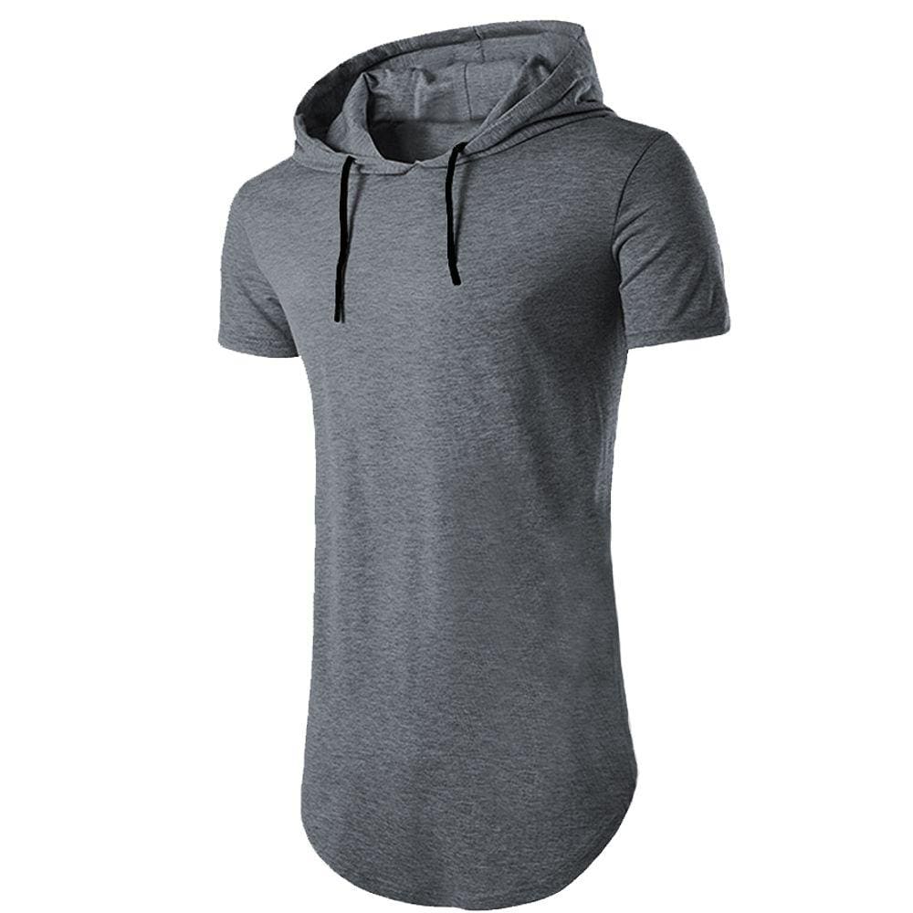 Camiseta Longline Manga Curta com Capuz Oversized C14
