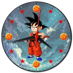 Relógio de Parede Decoração Dragon Ball Z - Relógio Goku