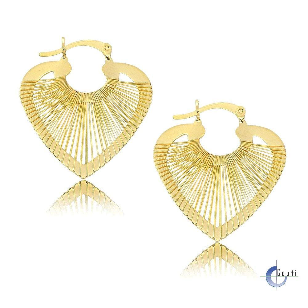 Brinco De Argola Folheado A Ouro 18k Hipoalérgico + Garantia