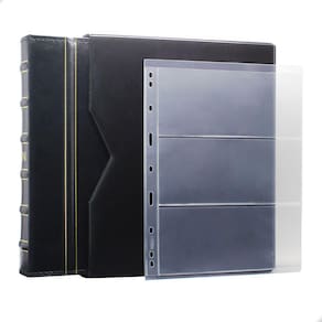 Álbum de Luxo Preto 20 Folhas para 60 Cédulas 3BZN P