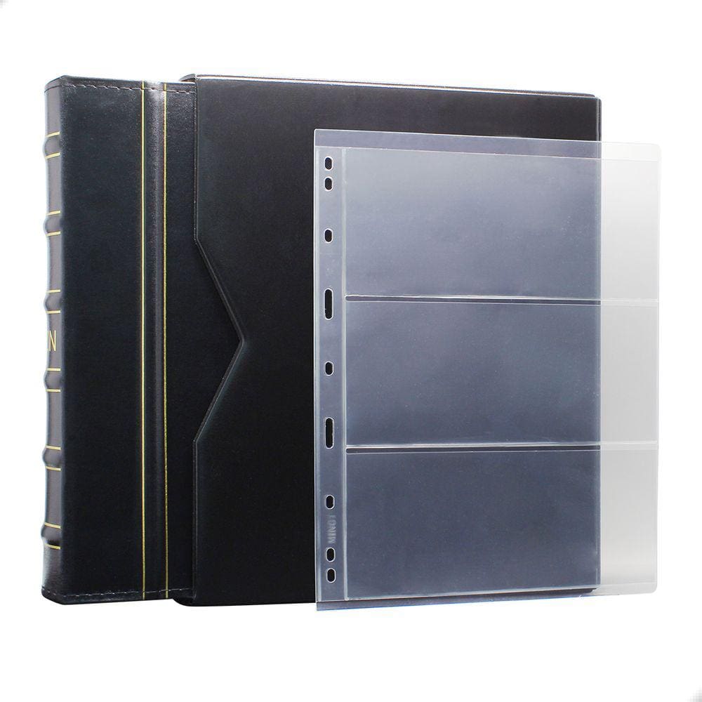 Álbum de Luxo Preto 40 Folhas para 120 Cédulas 3BZN P