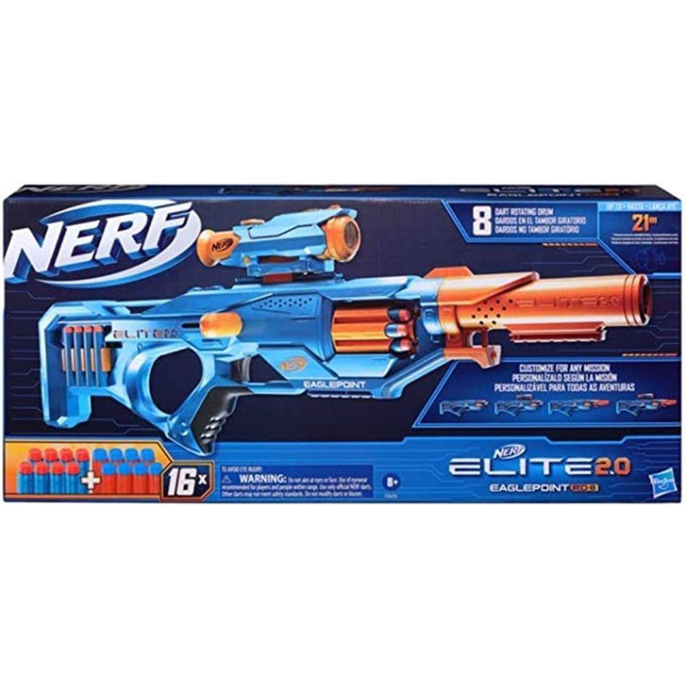 Lançador de dardos Nerf Elite 2.0 Eaglepoint RD 8 - Hasbro F0424