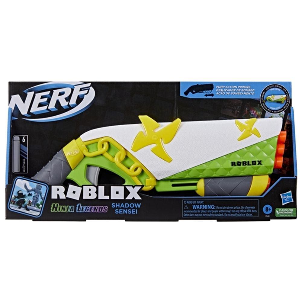 Lançador de dardos Nerf Roblox Ninja Legends Shadow Sensei - Hasbro F5486