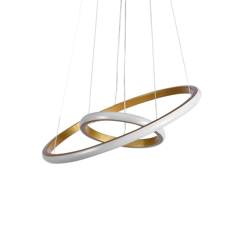 Lustre Pendente Taschibra Montreal 25W Led Bivolt Ouro Fosco