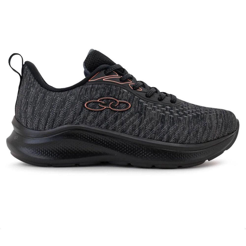 Tênis Olympikus NYX - Feminino - Preto-Cinza