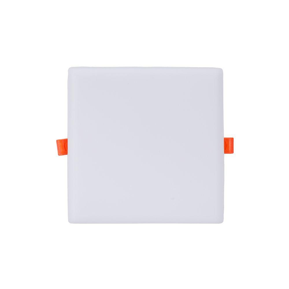 Painel De Led Blumenau Frameless Quadrado Sobrepor/Embutir 17W Bivolt 6500K Luz Branca