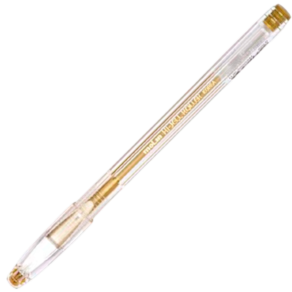 Caneta Gel Metálica Ouro Ponta fina 0.7 mm Marca Molin