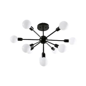 Plafon Taschibra Sputnik Preto E27 Bivolt