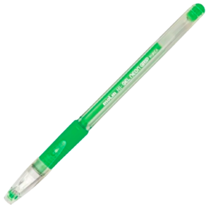 Caneta Gel Grip Neon Verde ponta fina 0.7 mm Marca Molin