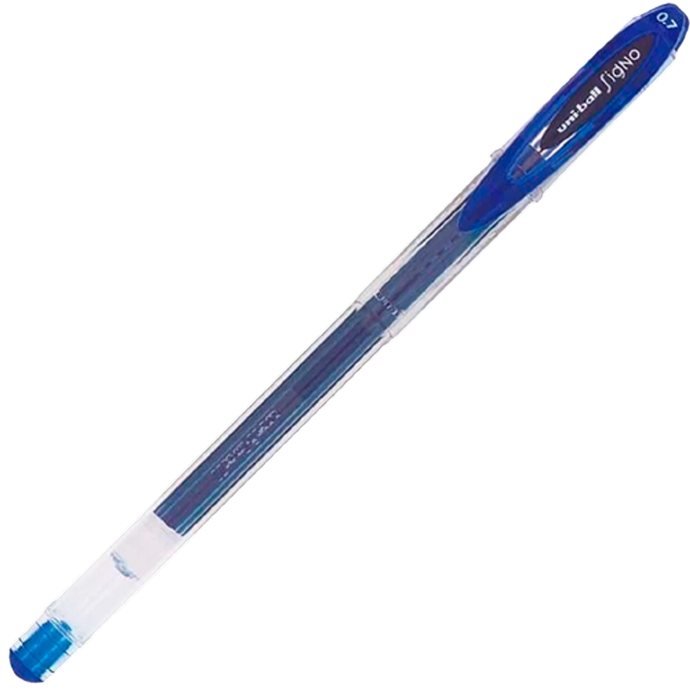 Caneta Gel Uni-ball Signo Neo ponta fina 0.7mm Cor Azul