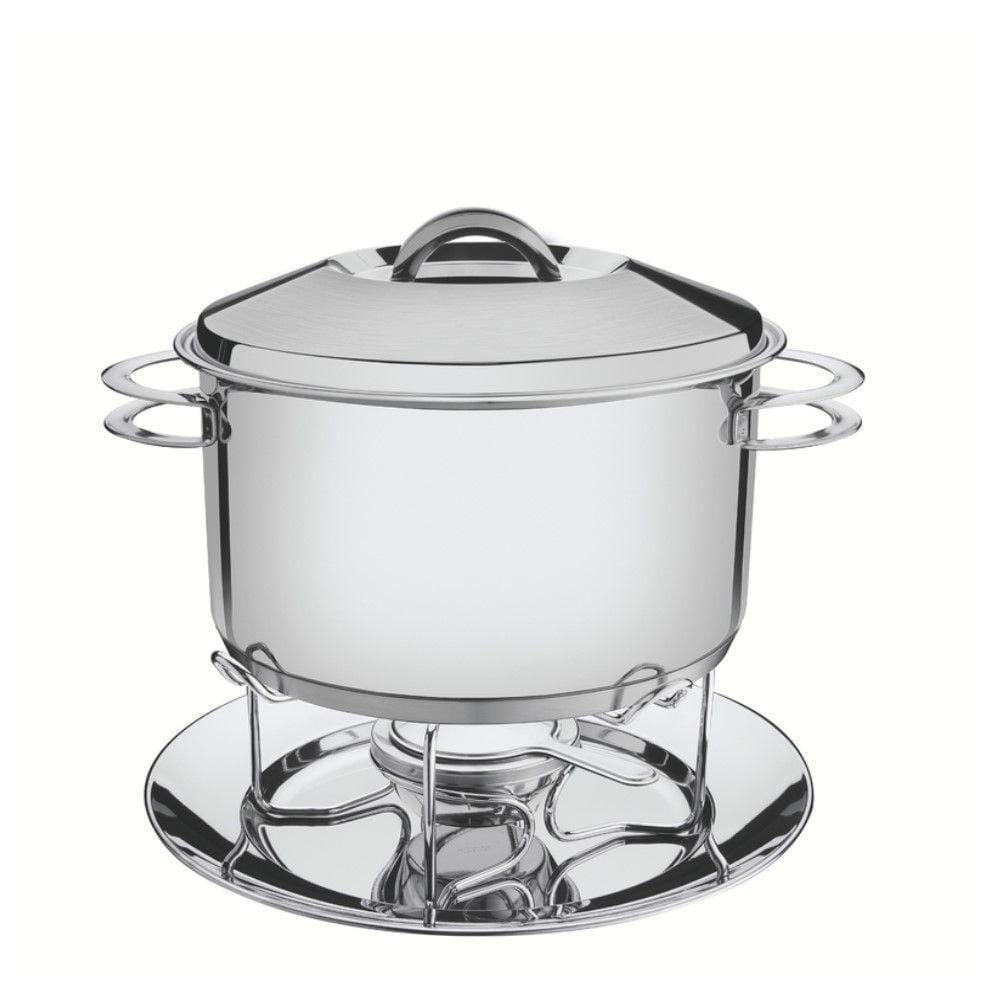 Rechaud Solar 6,1 L Em Aço Inox Fundo Triplo Com Fogareiro