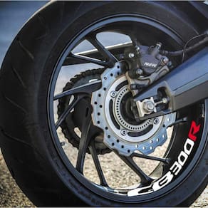 4 Adesivo Premium Honda Cb 300r Cor Prata