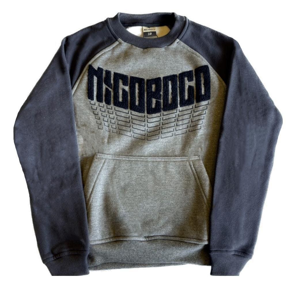 Blusa Infantil Manga Longa Moletom Alfred Nicoboco Ref:51625 10/16