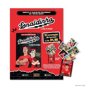Pack 50 Figurinhas Do Álbum Do Enaldinho A Lenda Da Internet