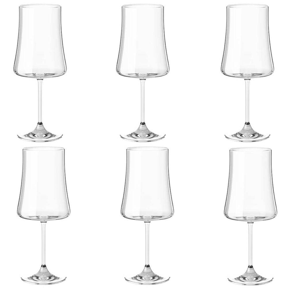 Jogo de Taças de Vinho 6 Peças Taças de Cristal Ecológico 460ml Haus Concept