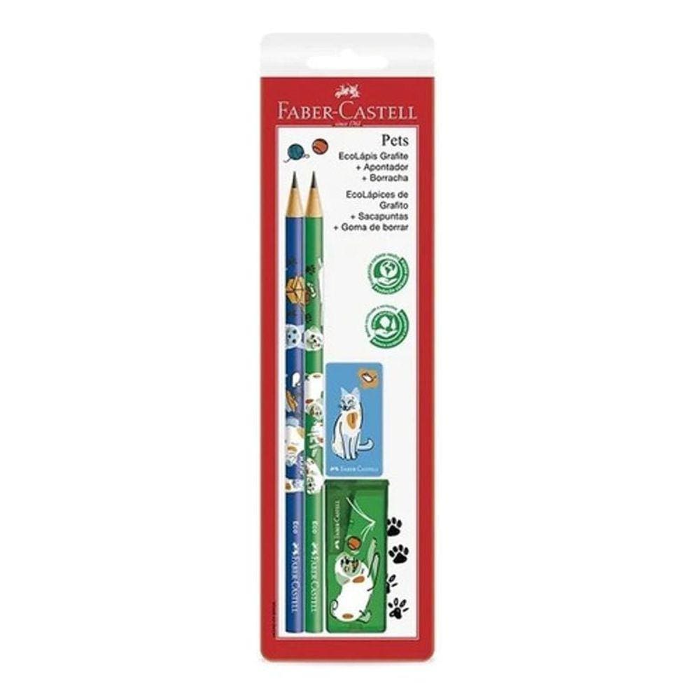 Kit Pets Faber Castell - Verde Com Azul