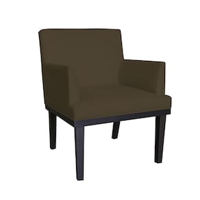 Poltrona Decorativa Para Sala E Escritório Vitória Corano Marrom - LM DECOR