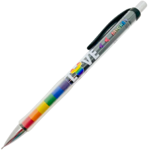Lapiseira 0.7mm Disney Mickey Rainbow Love Preta Molin