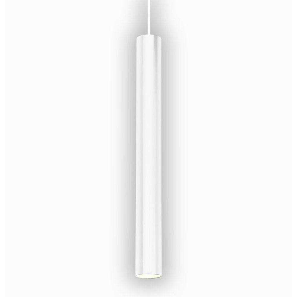 Pendente Tubolare 50cm Branco Mini Dicroica Itamonte