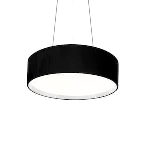 Lustre Pendente Newline Circle Sn10155 E27 Bivolt Preto e Branco
