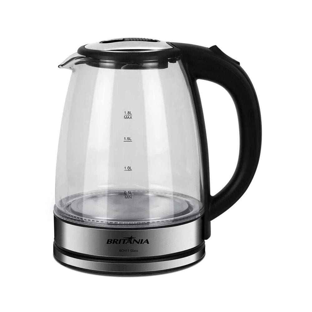 Chaleira Elétrica Britânia Bch11 Glass 1,8 Litros Transparente 127V