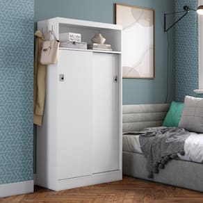 Armário Utilitário Sapateira 2 Portas Branco Carraro