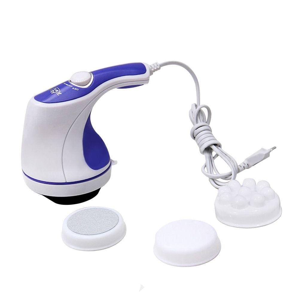 Massageador Elétrico Lorben Orbital Corporal Portátil com 5 Acessórios 2500RPM