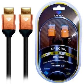 Cabo Hdmi 2.0 Premium High Speed 4K Diamond Dmd Special Gold Series Gs-3020