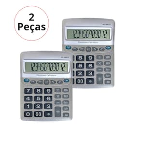 Kit 2 Calculadora Grande Gigante Balcão Problema Visão Idoso