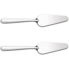 Kit 2 Espátulas para Cortar Bolo Pá Cortador de Fatia Pizza Inox Taumer