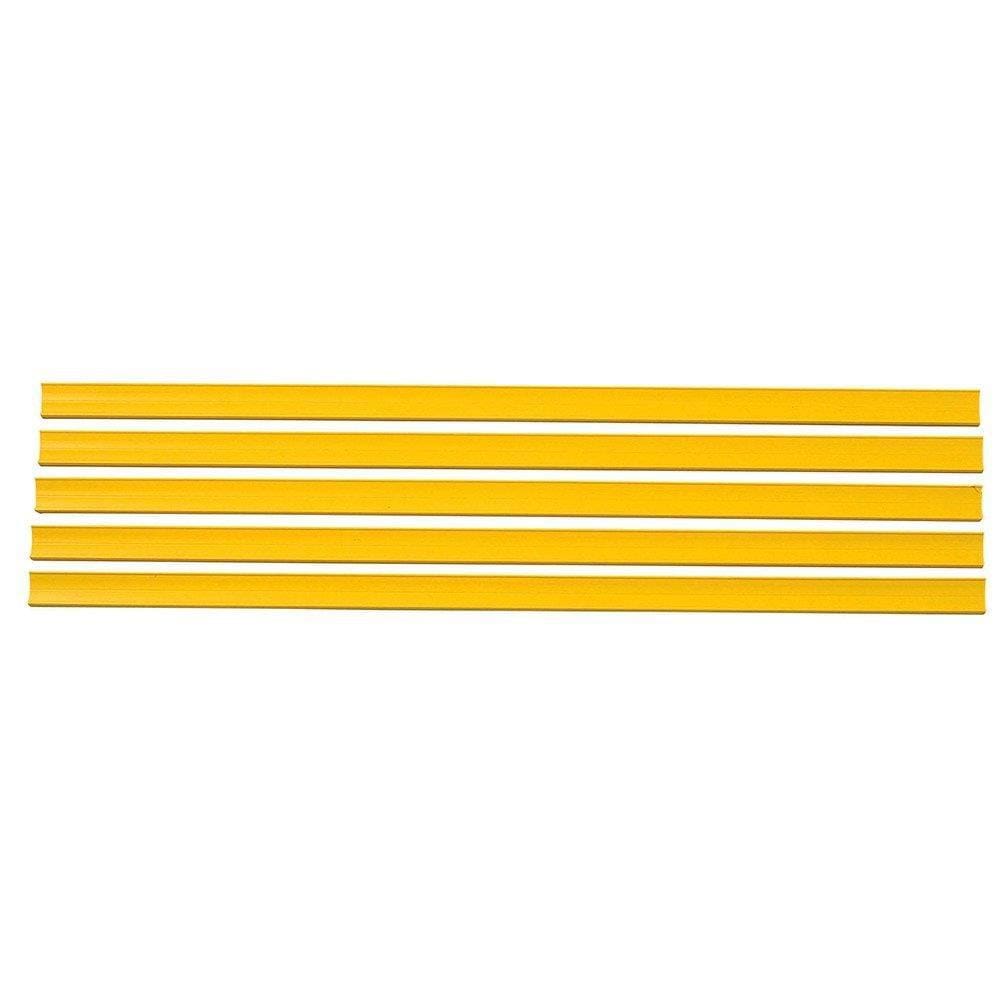 Porta Etiquetas Simples Para Gondulas Sa 905Mm Amarelo 5X1