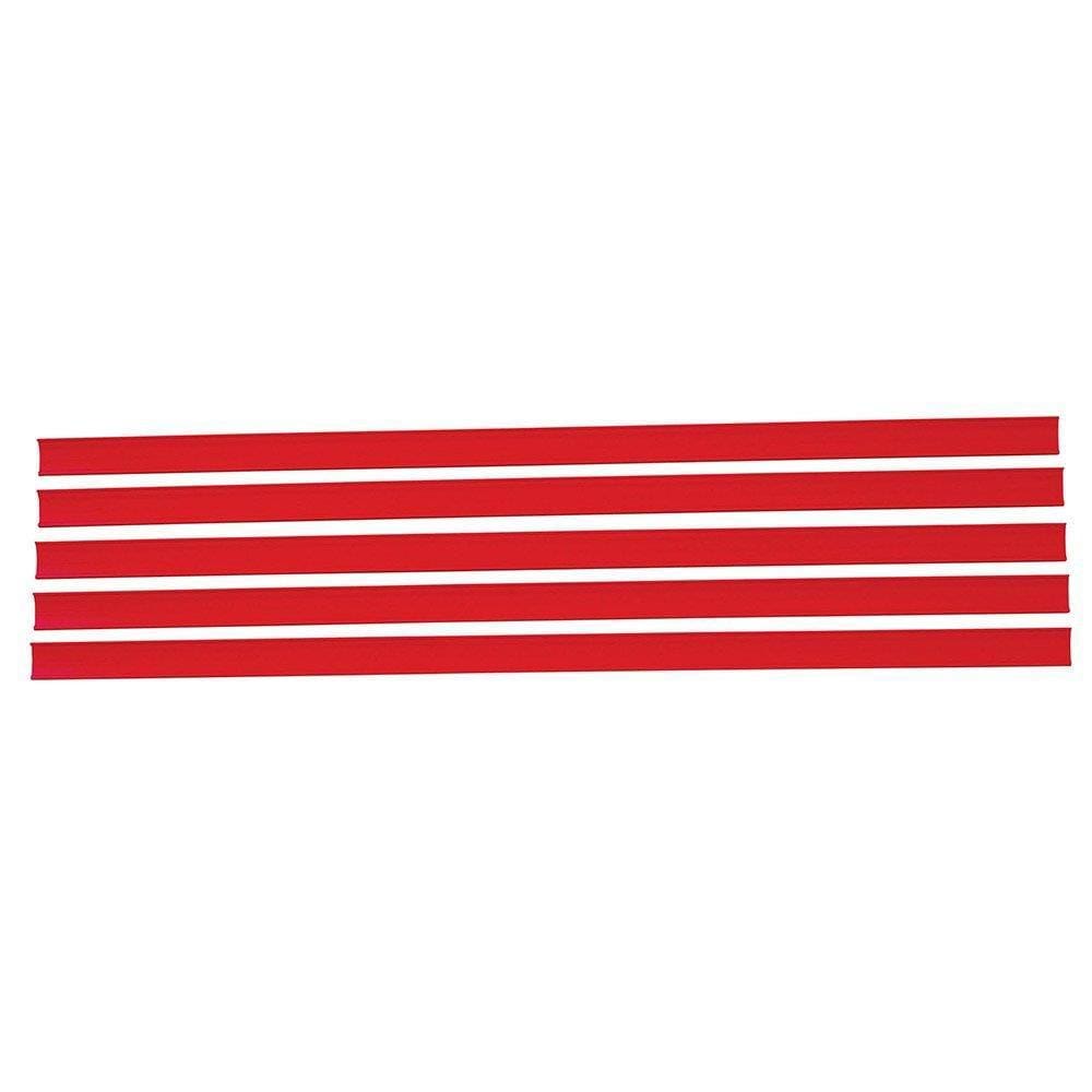 Porta Etiquetas Simples Para Gondulas Sa 905Mm Vermelho 5X1