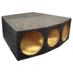 Caixa Vazia Para 2 Cornetas E 1 Tweeter Trapezoidal Acarpetada