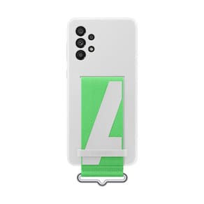 Capa Silicone Cover c/ alça para Galaxy A73 5G - Branca