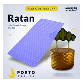 2 Placas De Textura Flexível P/ Bolos E Chocolate Ratan 802