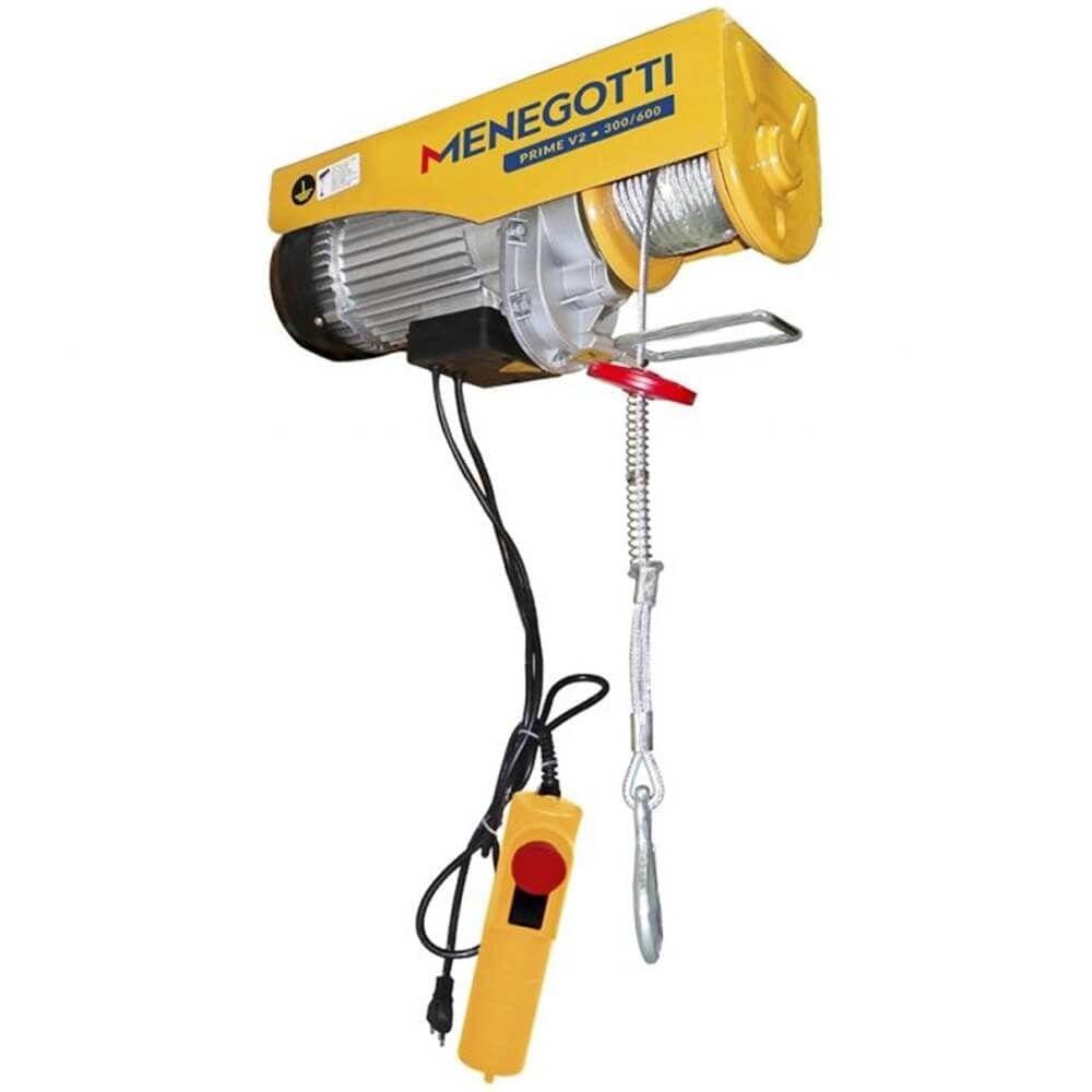 Guincho De Coluna Elétrico Prime V2 300/600Kg 12/6M Com Motor 60H Menegotti