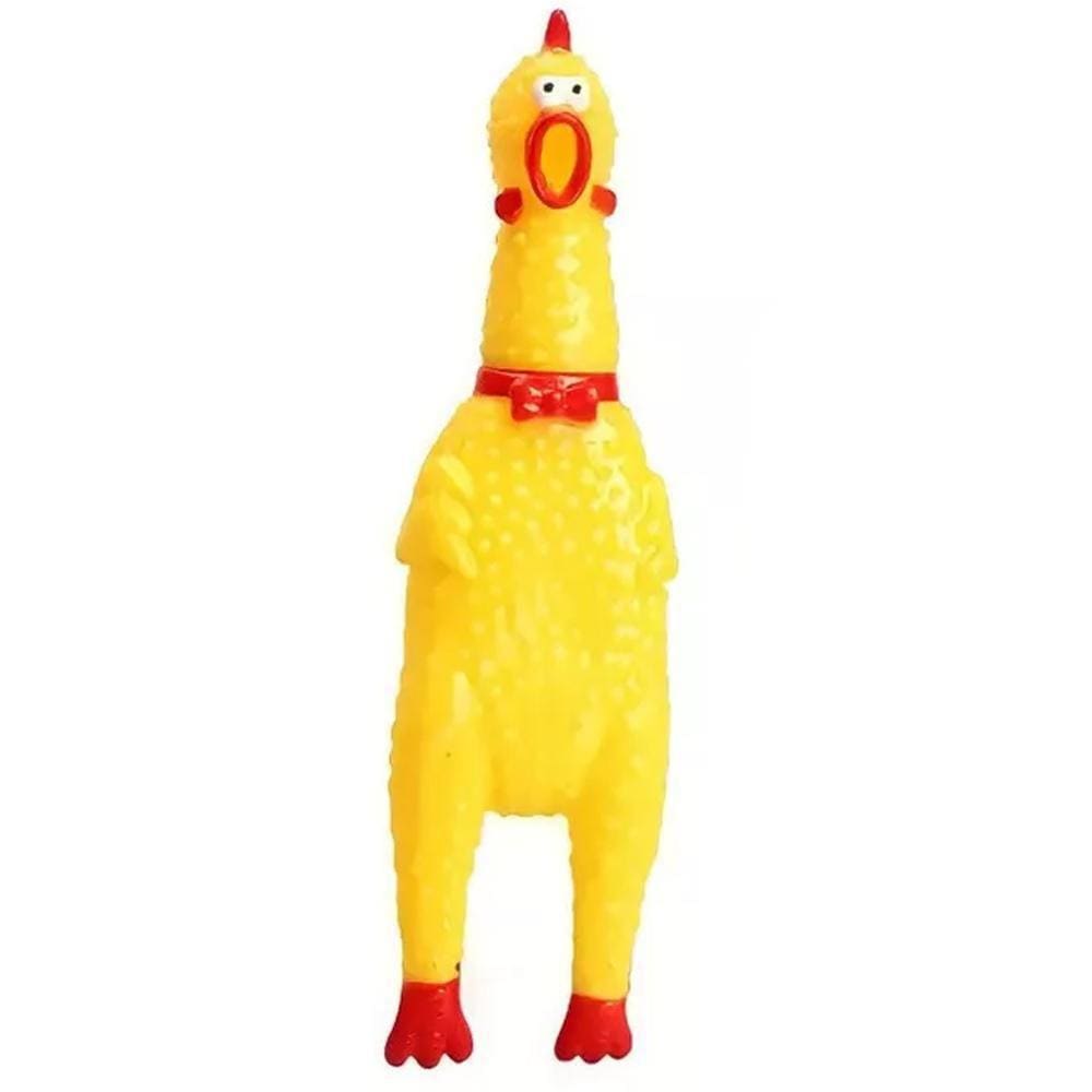 Frango Galinha Borracha Para Morder Brinquedo Cães Mordedor
