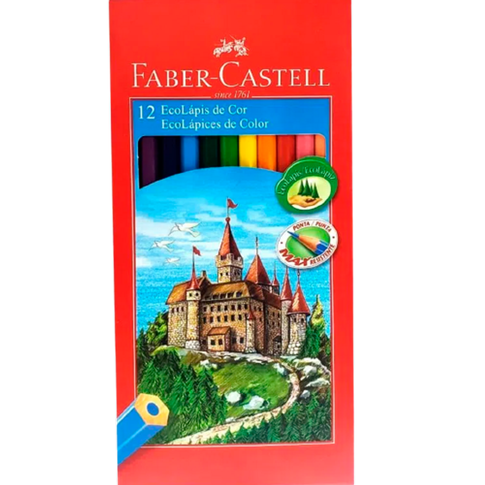 Lápis de cor Faber-Castell 12 cores