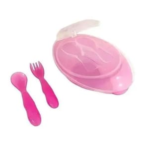 Kit Papinha Bebe - Refeição Porta Talheres e Pratos Para Bebes e Crianças - 03 peças - PANAMI