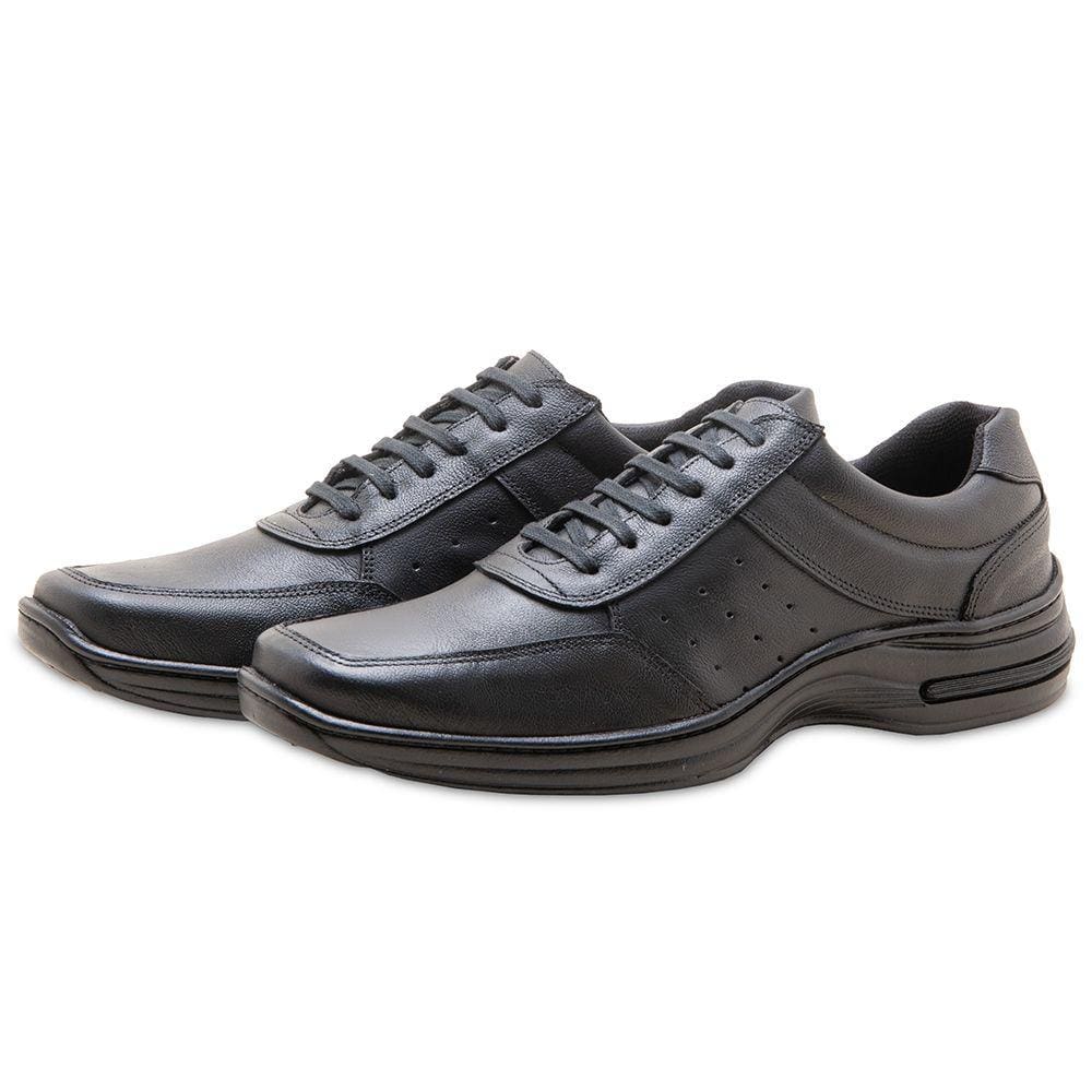 Sapato Casual M&D Store Com Cadarço Sola Macia E Costurada
