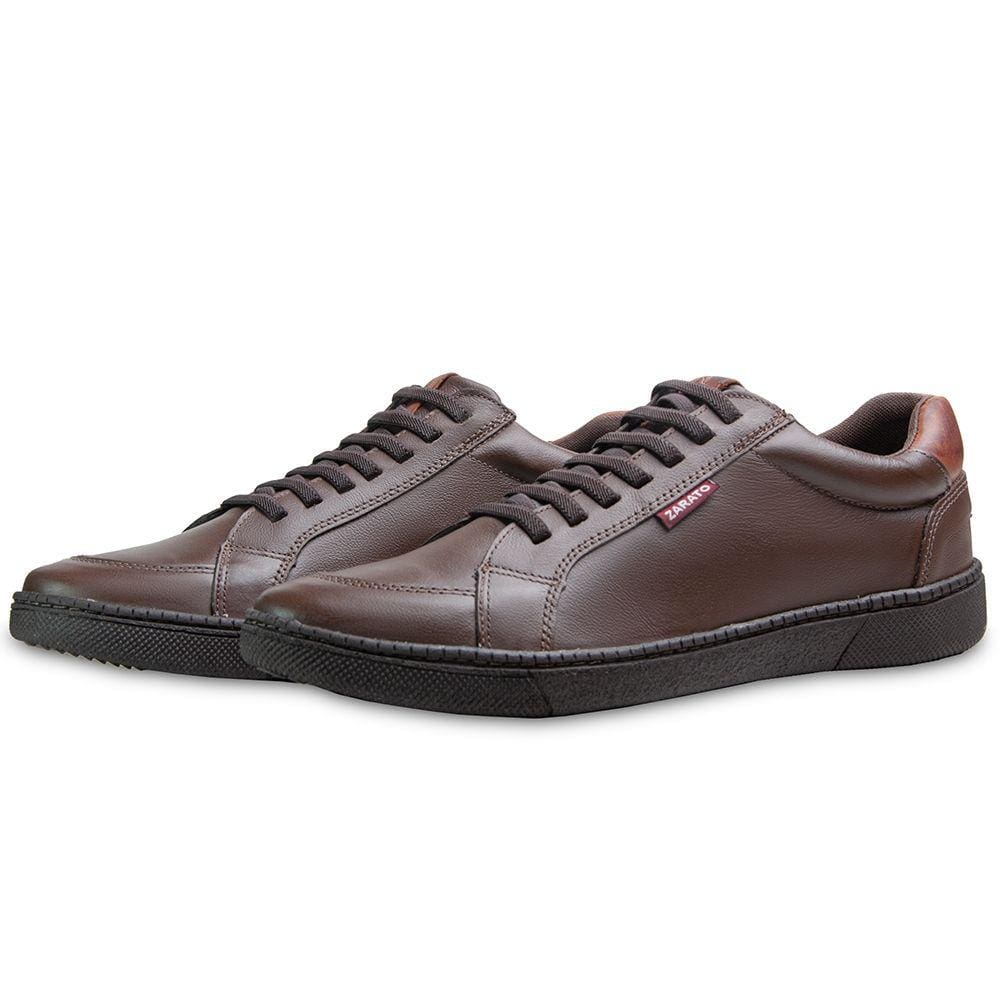 Sapatenis Casual Liso Zarato Com Sola Reta E Confortável