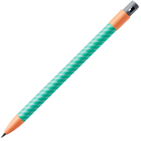 Lapiseira recarregável Super Cute Tris 2.0mm Verde e laranja