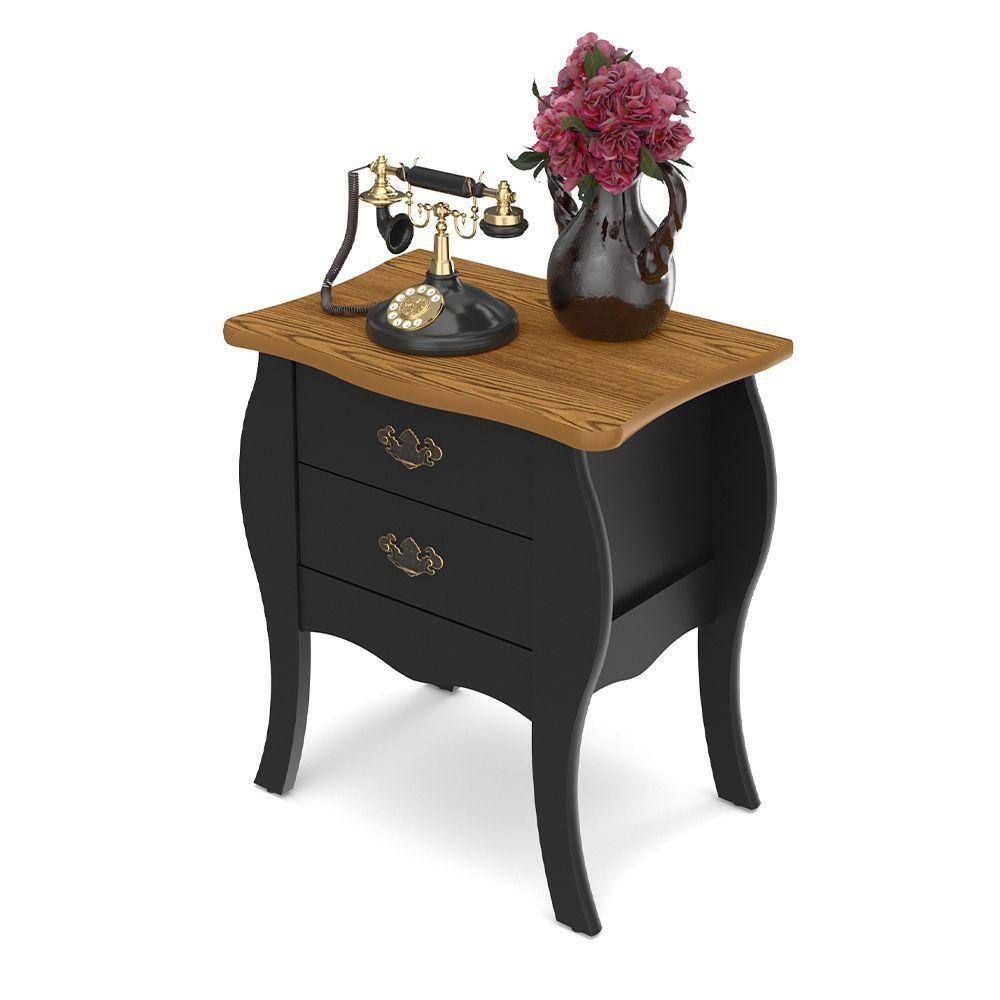 Bombe Premier 2 Gavetas Estilo Retro Contemporâneo Luxo