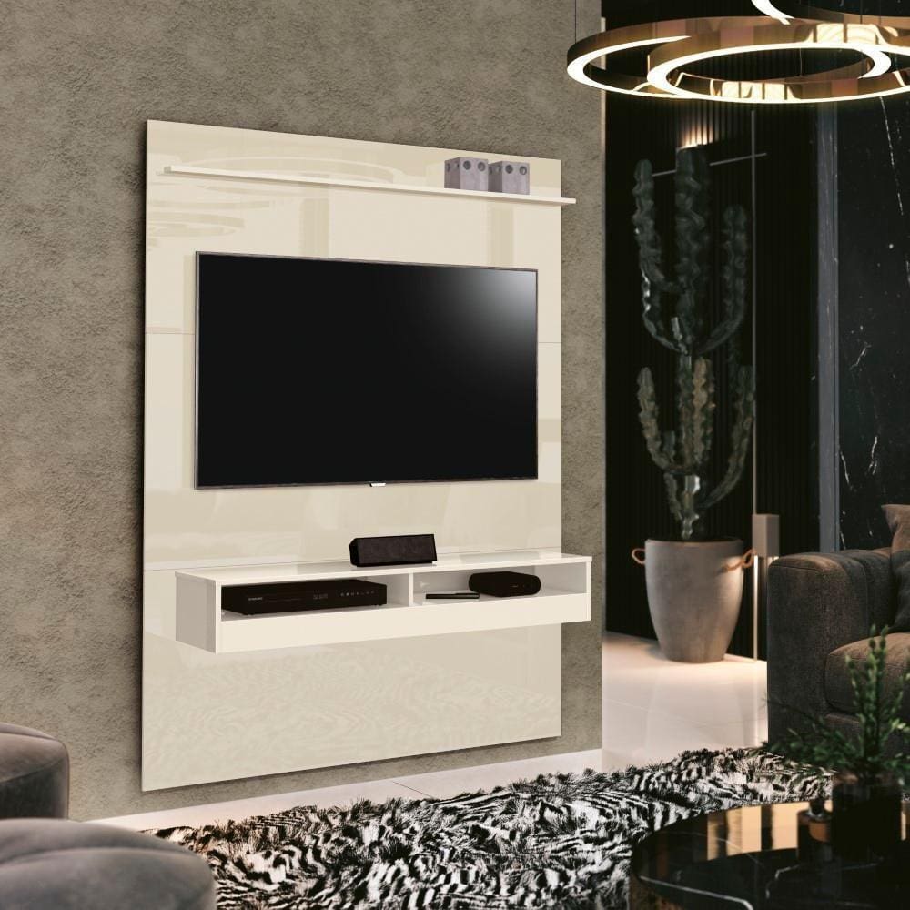 Painel Home Para Tv Até 50" Turim 160cm Offwhite