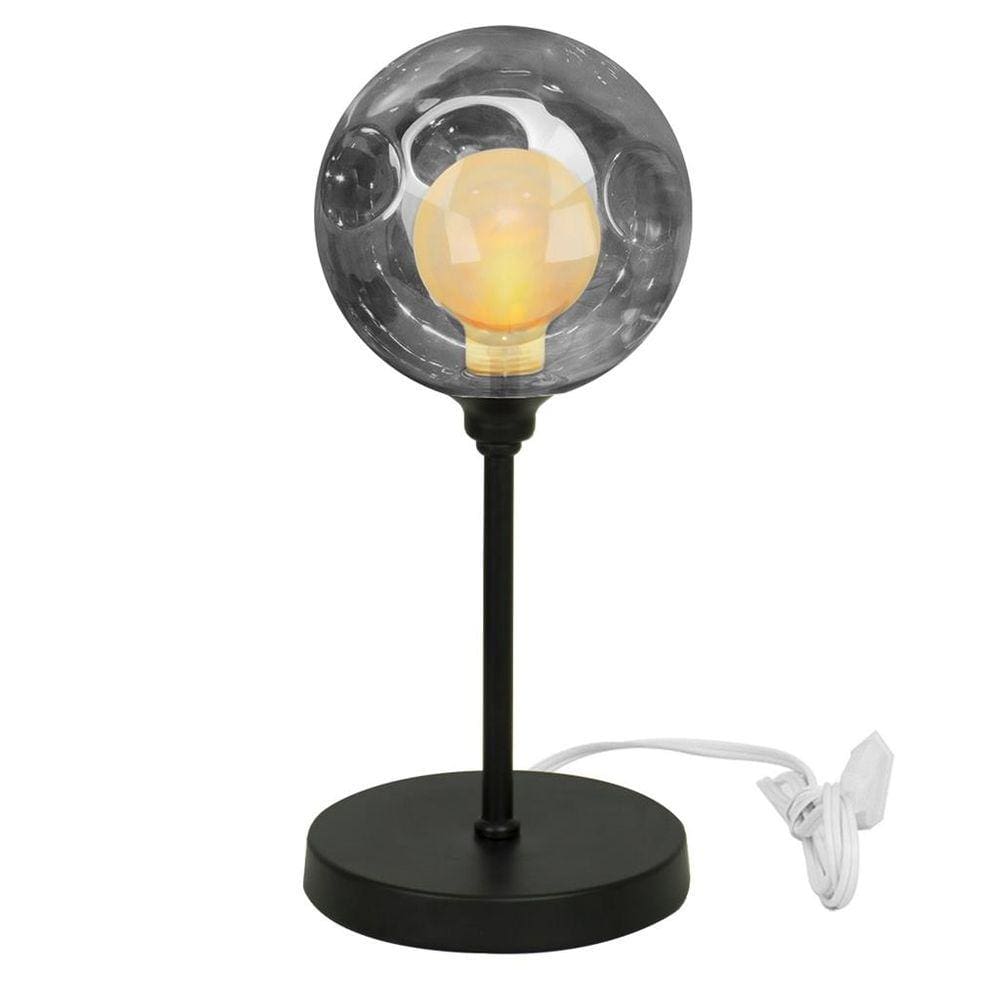 Luminária de mesa Touch abajur Harmony Preto Fumê
