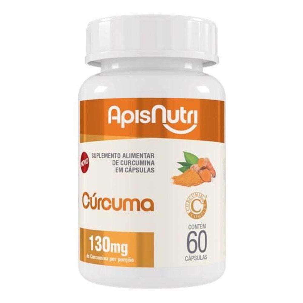 Cúrcuma 500Mg 60 Cáps - Apisnutri