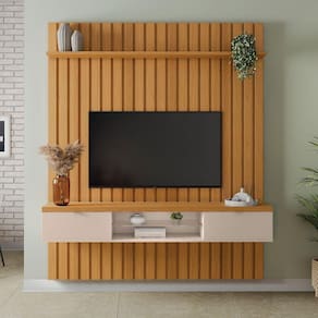 Painel Suspenso Ripado 1.8 Voi Mdp/mdf Cinamomo Mel G26 - Gran Belo