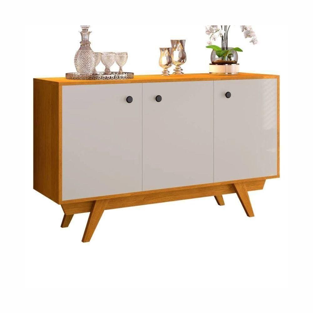 Buffet Harmonia 3 Portas Jcm Movelaria Cinamomo Off White
