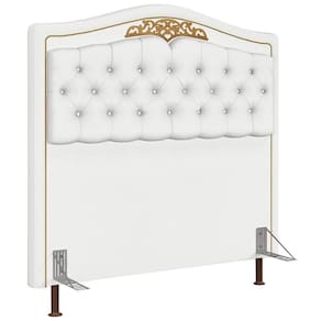 Cabeceira Cama Box Casal Queen 160Cm Imperial J02 Corano Branco